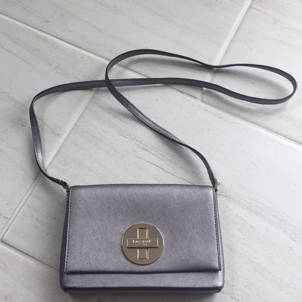 Silver Kate Spade cross body